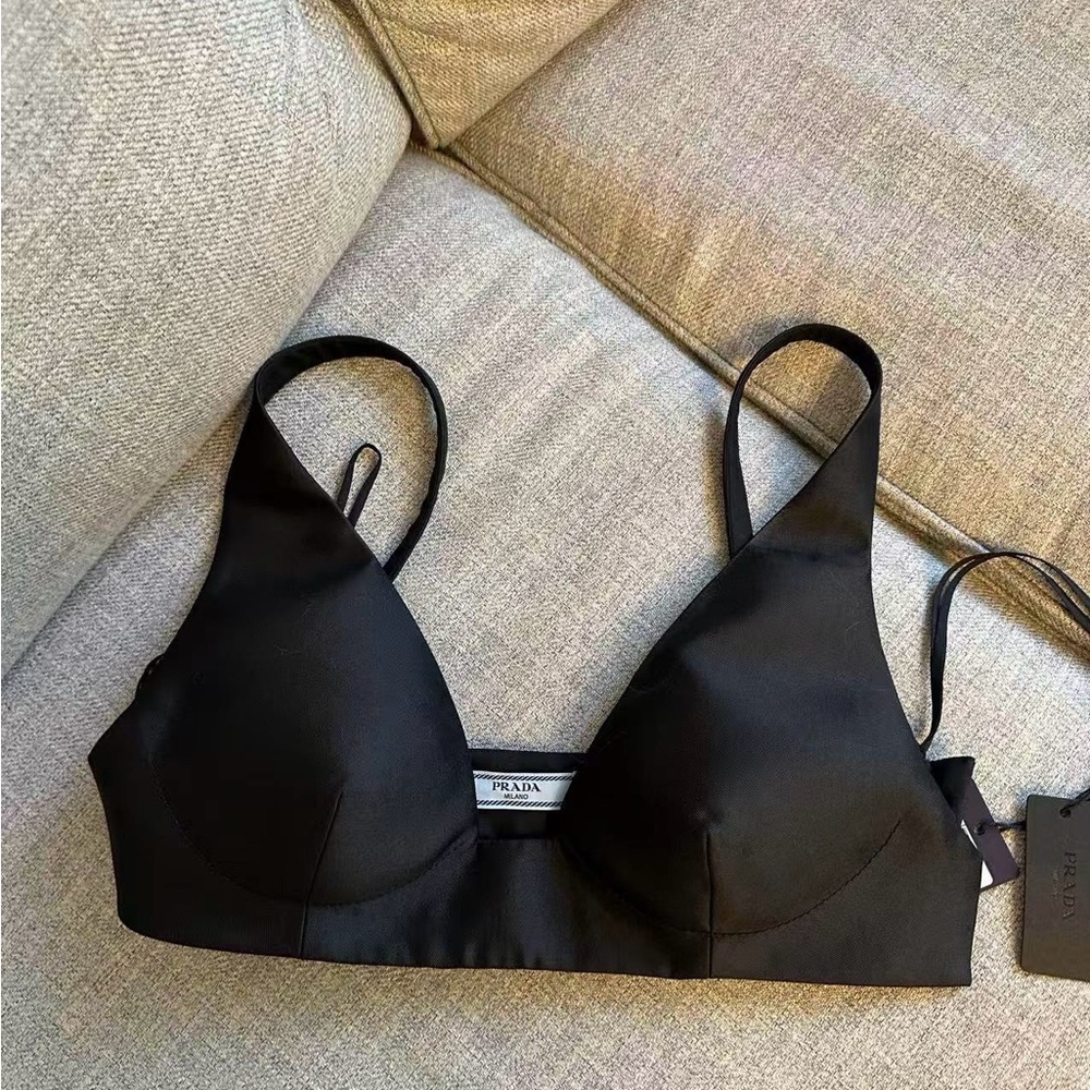 Prada Elegant Black Satin Tank Top